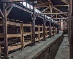 The prisoners were also kept in a wooden barrack which was converted from a stable.
